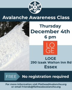 Avalanche Awareness Class at LOGE in Essex