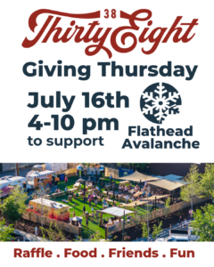 Giving Thursdays for Flathead Avalanche at Thirty Eight in Whitefish.